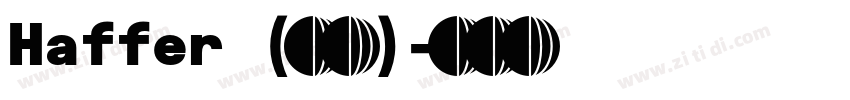 Haffer (正文)字体转换